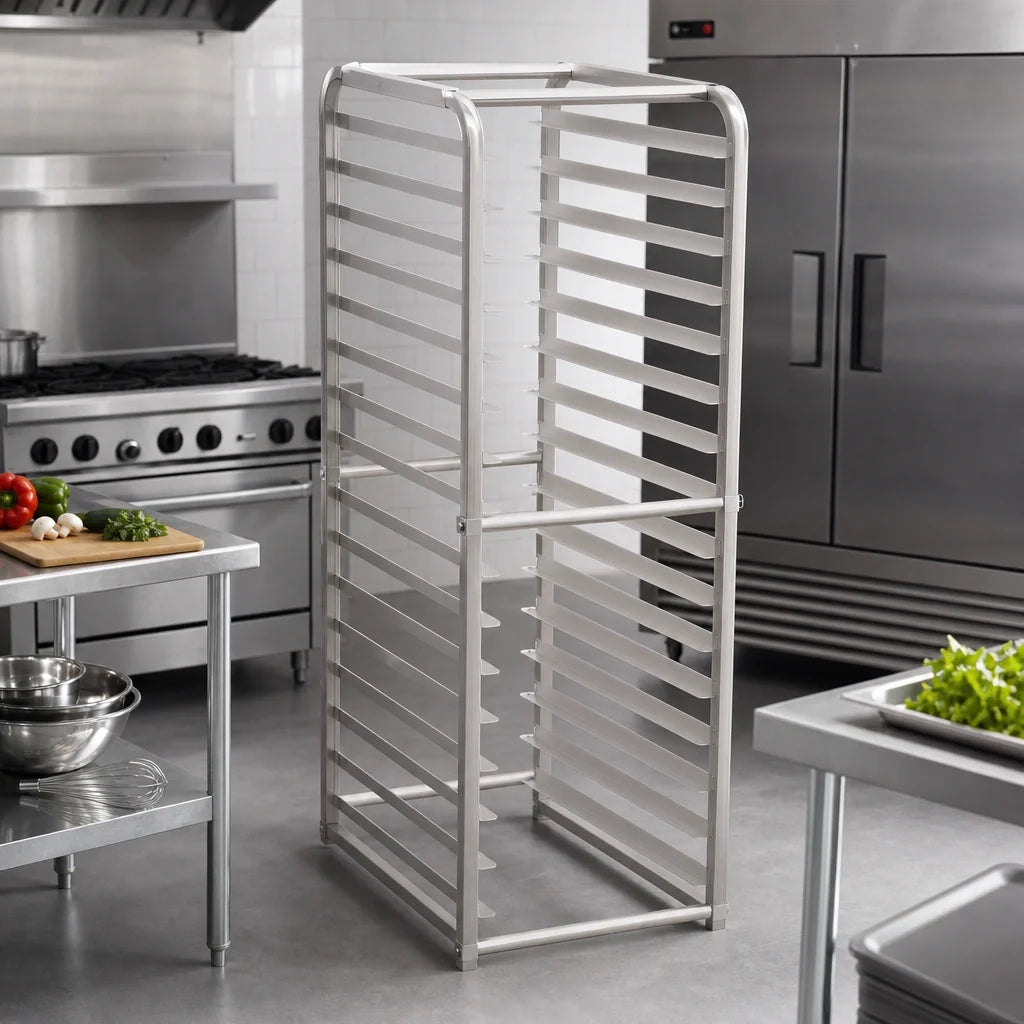 Serv-Ware CWP-RR-16-V 16-Pan Reach-In Refrigerator Pan Rack for 18" x 26" Pans