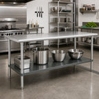 Advance Tabco TA-94-6 6-Foot 16-Gauge 304 Stainless Steel Undershelf Upgrade for Commercial Work Tables