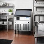 Eurodib Resolute Ice Systems ICB16080 Full-Size Dice Cube Ice Machine with 80 lb Bin, 160 lb/24 Hr Production, Air-Cooled