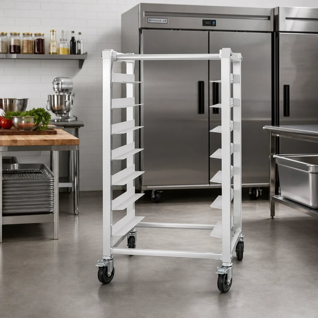 Atosa MPRA-SP Aluminum Refrigerator/Freezer Pan Rack for 7 Half-Size Sheet Pans, 350 lb Capacity