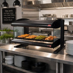 Hatco Spot On® HZMH-36 40-Inch Horizontal Countertop Heated Zone Merchandiser, 1 Shelf, 4 Zones, Infrared Heat, LED Lighting
