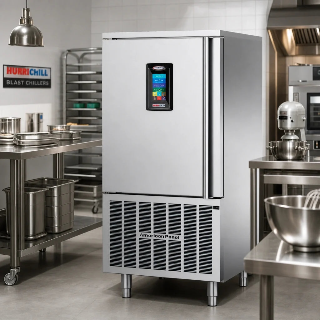 American Panel HURRiCHiLL AP10BCF100-2-P 10-Pan Reach-In Self-Contained Blast Chiller/Shock Freezer, 100 lb Chill / 70 lb Freeze