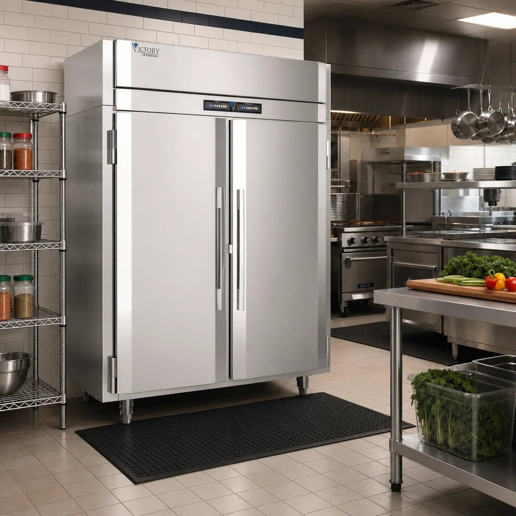 Victory Refrigeration UltraSpec™ HRSA-2D-S1-EW-PT-HC Extra-Wide Pass-Thru Dual-Temperature Warming Cabinet/Refrigerator, 2-Section
