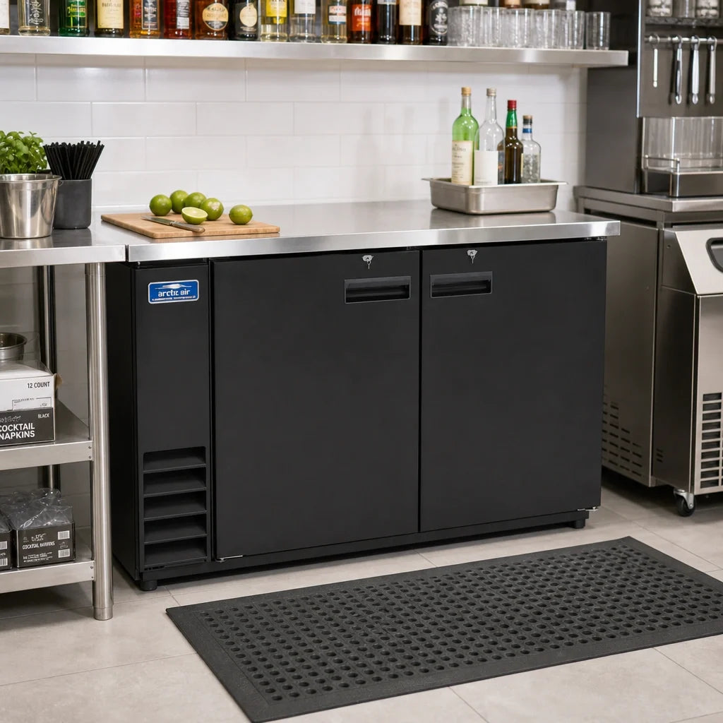 Arctic Air ABB60 61-Inch Two-Section Back Bar Refrigerator with Solid Locking Doors, 16.7 Cu. Ft.