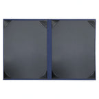 Risch LINEN-2V 8.5X11 Vinyl Hardback Menu Cover, 8-1/2 x 11 in, 2-View Booklet with Corner Tabs Case of 25