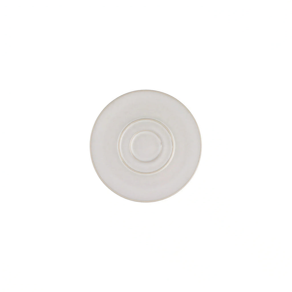 Global Tableware Collective Mesa Ceramics FF0942200000 Round Stoneware Saucer, 5.25", Unico Nacar