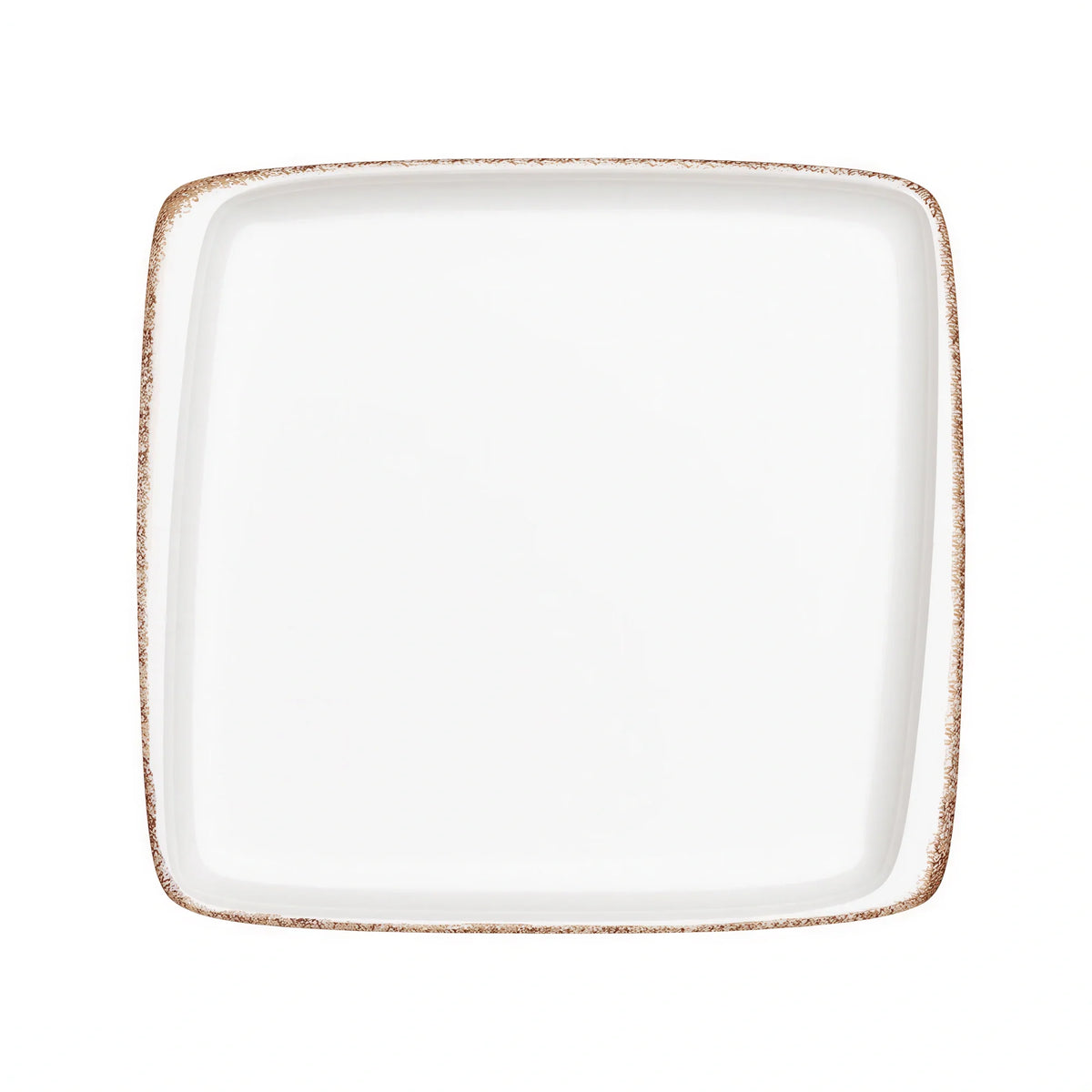 Global Tableware Collective Bonna, Moove BNE100MOV34KR Rectangular Porcelain Plate, 10-5/8" x 9-7/8"