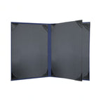Risch LINEN-4V 8.5X14 Linen Hardback Menu Cover, 8-1/2" x 14", 4-View Booklet Case of 25