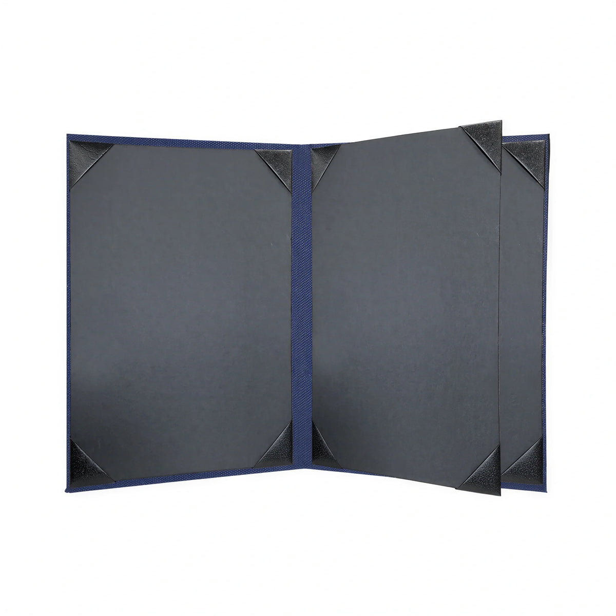 Risch LINEN-4V 8.5X14 Linen Hardback Menu Cover, 8-1/2" x 14", 4-View Booklet Case of 25