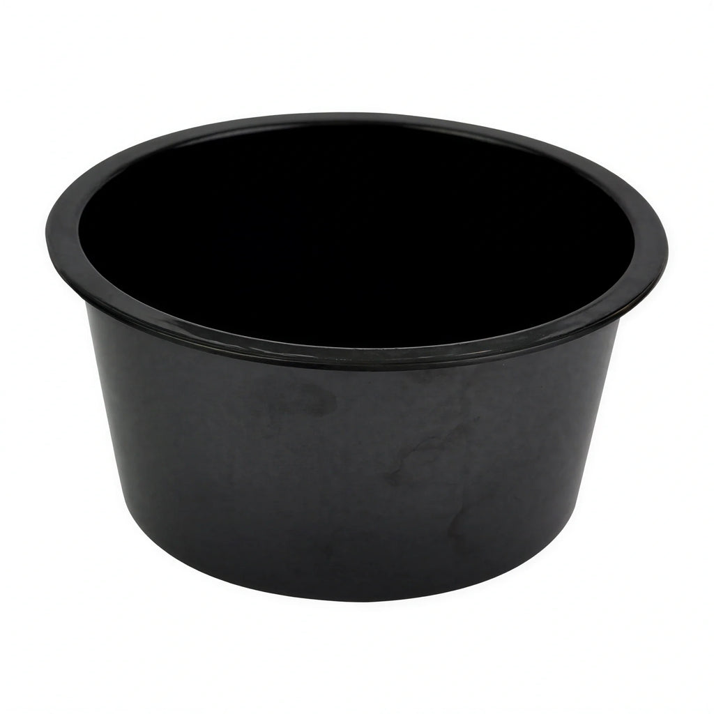 Global Tableware Collective Dalebrook, Barrel DBBLB353 Round Melamine Buffet Bowl Insert, 6 qt, Brown, 10.5 x 6.75 in