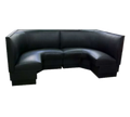 ATSMFG ATS AT&S-AHC-W48-VS GR6 MFG 1/2-Circle Corner Booth, 48" x 90" x 48"L, V-Shape Back, Upholstered