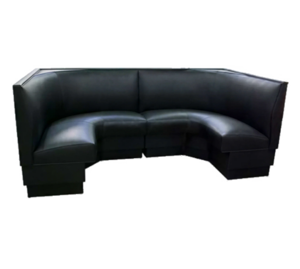ATSMFG ATS AT&S-AHC-W48-VS GR6 MFG 1/2-Circle Corner Booth, 48" x 90" x 48"L, V-Shape Back, Upholstered