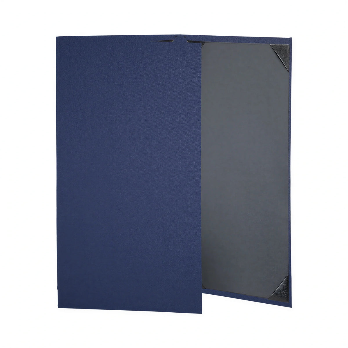 Risch LINEN-3V 8.5X14 Linen Hardback Fold-Out Menu Cover, 8-1/2 x 14 in, 3-View Case of 25