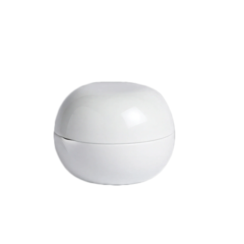 Global Tableware Collective Patra 6302P265 Round Porcelain Butter/Oil Dish with Lid, 1.5 oz, 3" Diameter Case of 2 Dozen