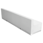 Flash Furniture Hercules - Alon ZB-803-680-SET-WH-GG Modular Reception Seating Set, White LeatherSoft, Loveseat and 2 Chairs