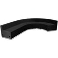 Flash Furniture Hercules - Alon ZB-803-760-SET-BK-GG Modular Reception Seating Set, Black LeatherSoft, 3 Chairs and Loveseat