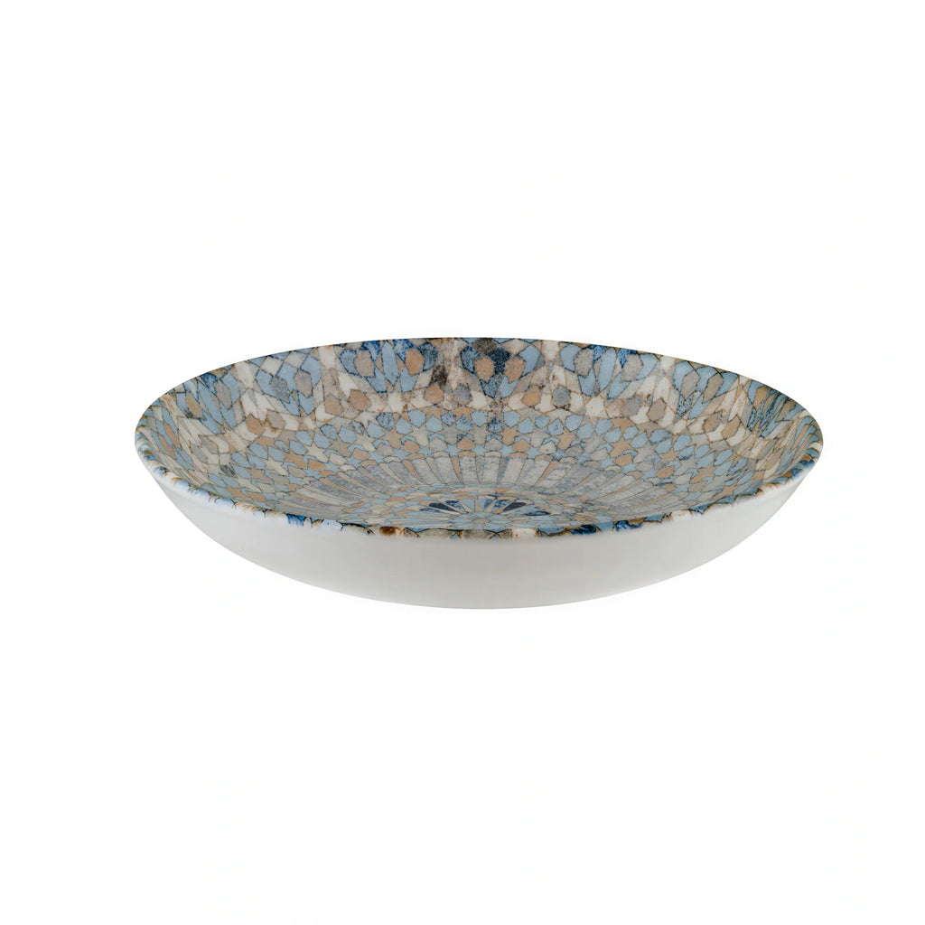 Global Tableware Collective Bonna, Bloom BNSMTLUCMZBLM25CK Deep Rim Porcelain Plate, Round, 10 in, 1.25 qt