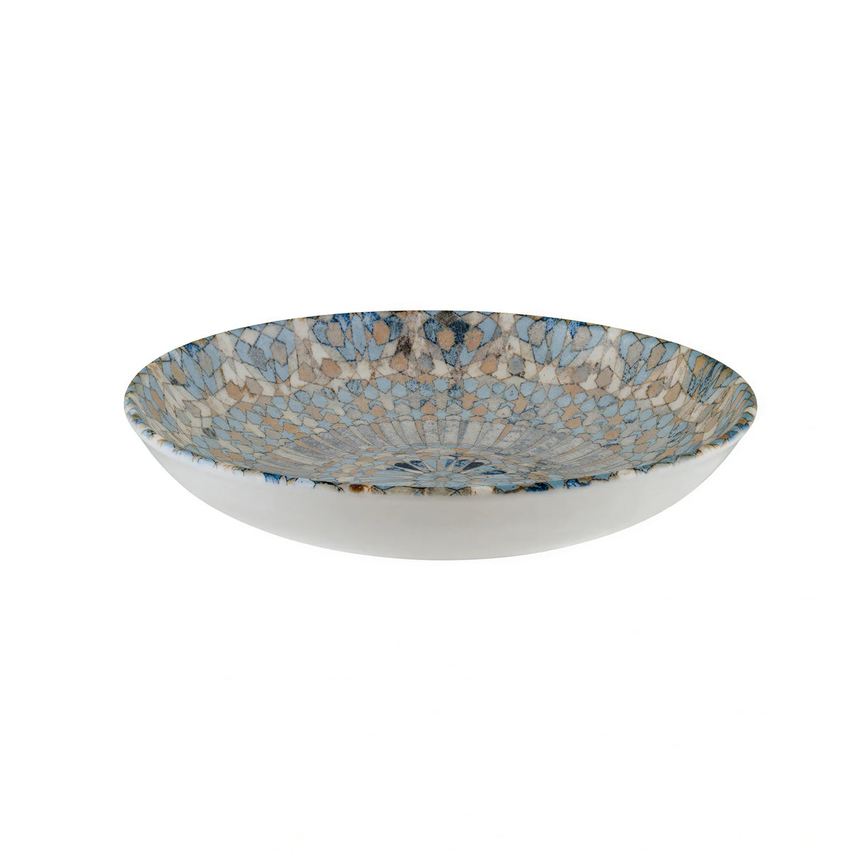 Global Tableware Collective Bonna, Bloom BNSMTLUCMZBLM25CK Deep Rim Porcelain Plate, Round, 10 in, 1.25 qt