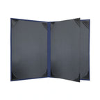 Risch LINEN-4V 5.5X8.5 Vinyl Hardback 4-View Booklet Menu Cover, 5-1/2" x 8-1/2" Case of 25