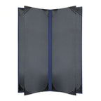 Risch LINEN-6V 4.25X11 Vinyl Hardback 6-View Menu Cover, 4-1/4 x 11 in, Booklet Case of 25