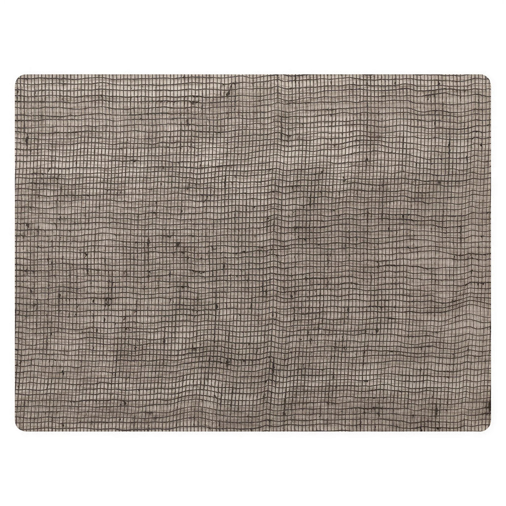 Steelite Modern Twist MTPLLN011216 Rectangular Silicone Placemat, 12 x 16 Inches, Linen Pattern, Chocolate 1 Dozen