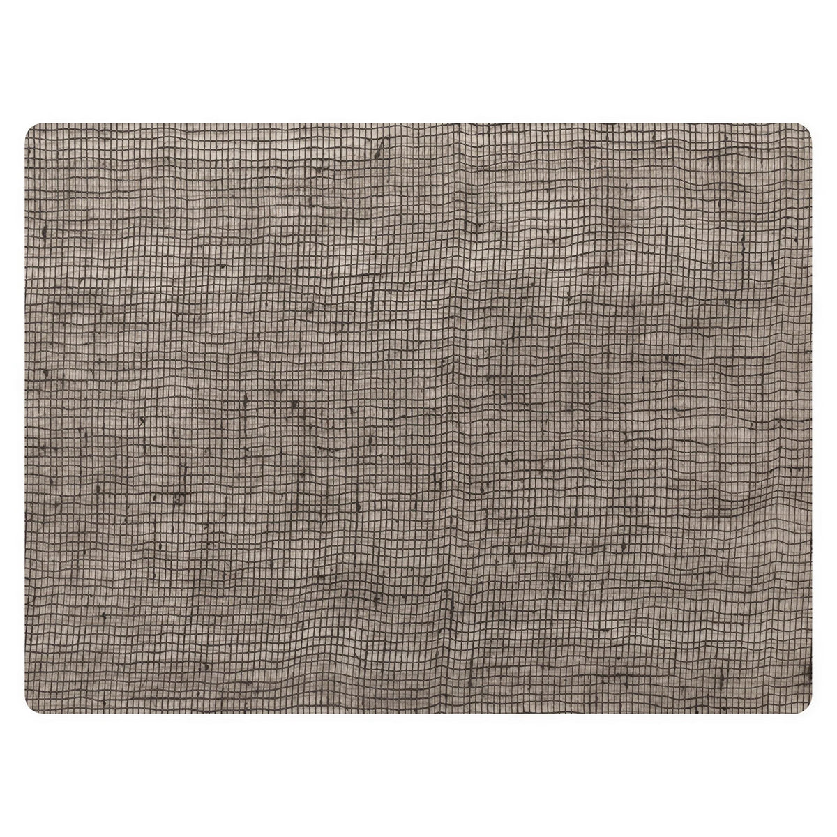 Steelite Modern Twist MTPLLN011216 Rectangular Silicone Placemat, 12 x 16 Inches, Linen Pattern, Chocolate 1 Dozen