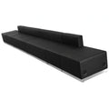 Flash Furniture Hercules - Alon ZB-803-640-SET-BK-GG Modular Reception Seating Configuration, Black LeatherSoft, 2 Chairs, 2 Loveseats & 2 Ottomans