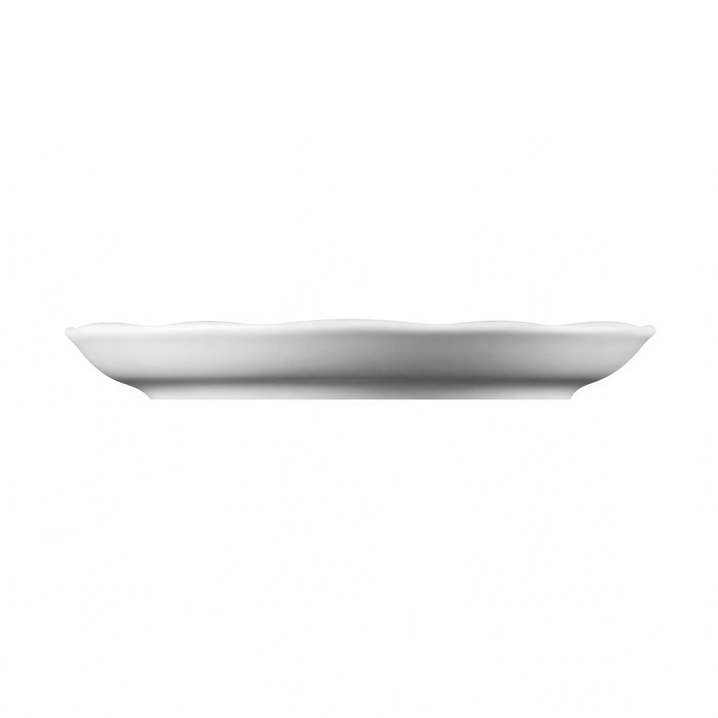 Global Tableware Collective G. Benedikt GBBEL17161 Round Porcelain Saucer, 6.25-Inch Diameter, White