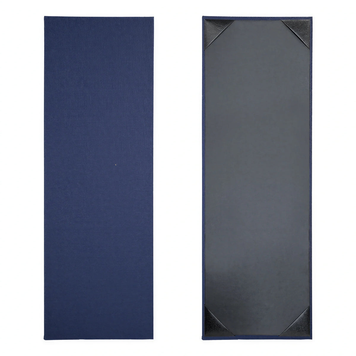 Risch LINEN-1V 4.25X14 Vinyl Hardback Menu Cover, Single View, 4-1/4" x 14" Case of 25