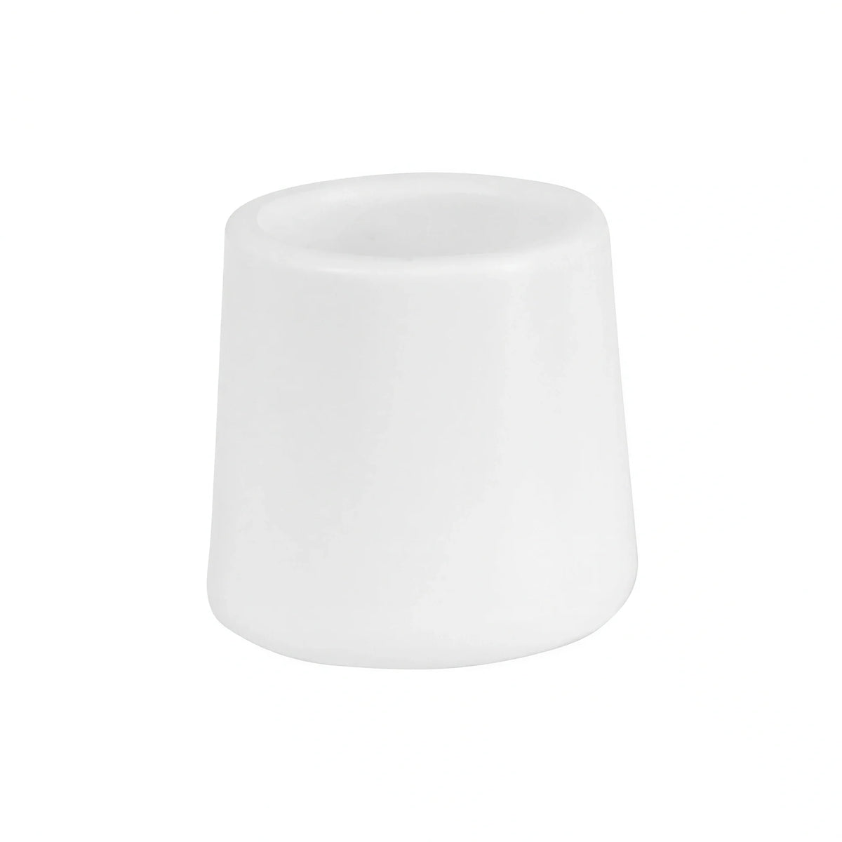 Flash Furniture LE-L-3-WHITE-CAPS-GG Replacement Foot Cap/Floor Glide for Plastic Folding Chairs, 3/4 in Frame, White Polypropylene
