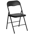 Flash Furniture JB-1-GG Folding Card Table and Chair Set, 33-1/2" Square, 27-3/4" High, 4 Chairs, Black