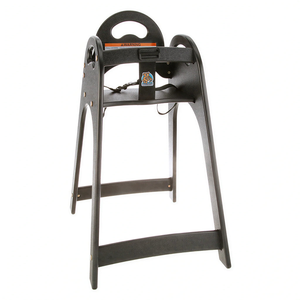 AllPoints Foodservice Parts & Supplies 86385 Restaurant High Chair, Black Plastic