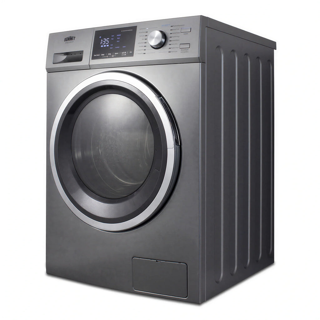 Summit Commercial SPWD2203P Commercial Washer/Dryer Combo, Non-Vented, 24" Footprint, 2.7 cu. ft., Front-Opening, Digital Controls