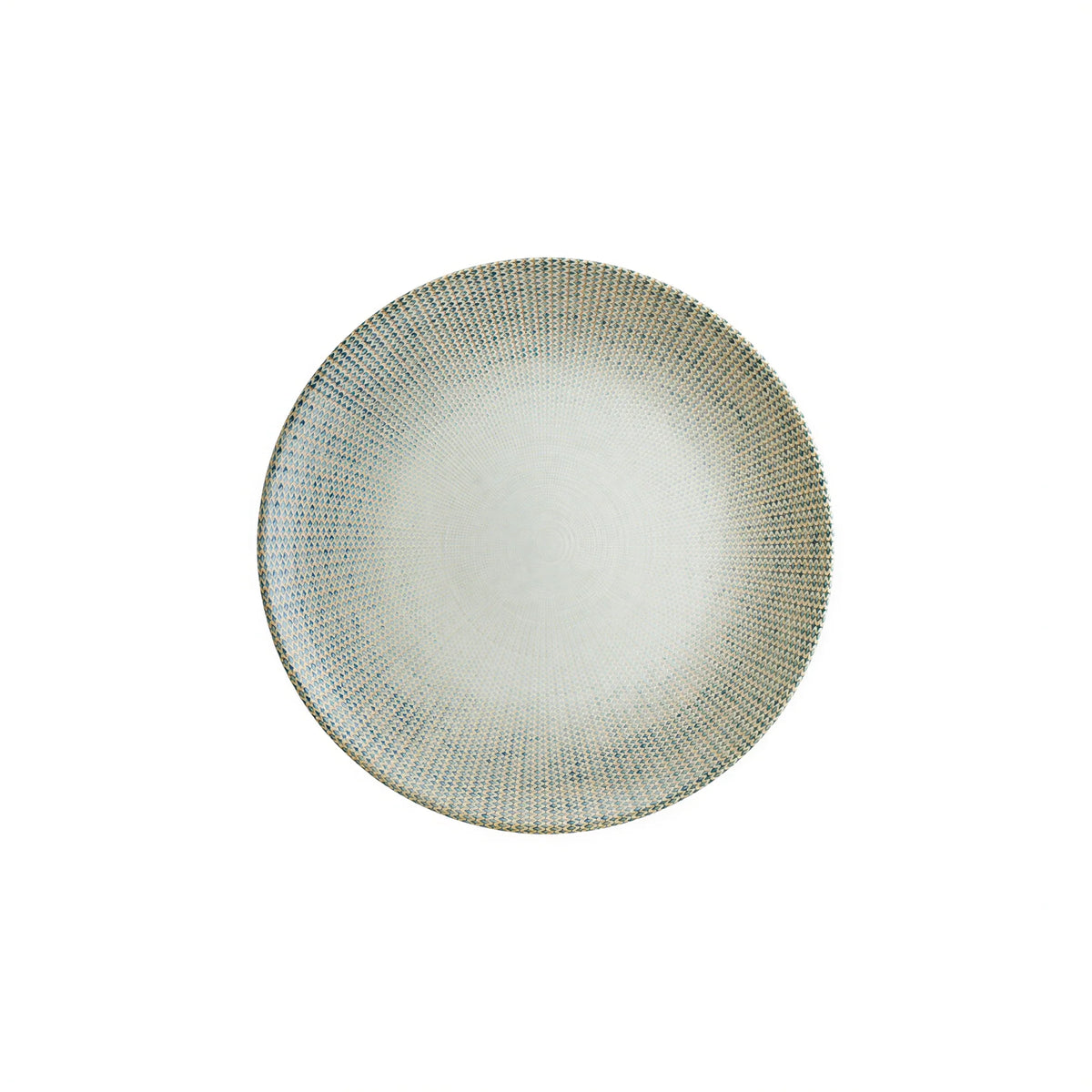 Global Tableware Collective Bonna, Gourmet BNSMTSWYGRM27DZ Round Porcelain Flat-Edge Plate, 10-5/8" 1 Dozen