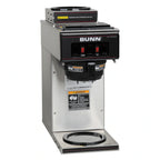 BUNN 13300.0002 Commercial Pourover Drip Coffee Maker, Manual Fill, Stainless Steel, 2 Warmers