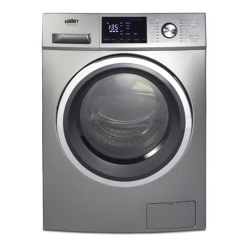 Summit Commercial SPWD2203P Commercial Washer/Dryer Combo, Non-Vented, 24" Footprint, 2.7 cu. ft., Front-Opening, Digital Controls