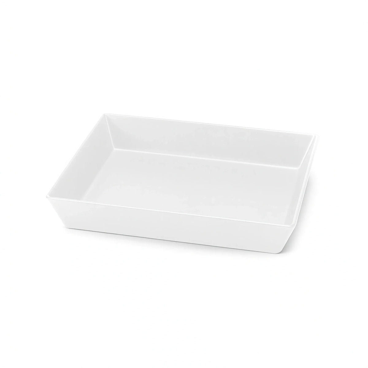 Steelite Delfin, Supermarket DFBRC1210LT020 Rectangular Melamine Bowl, 3.25 qt, 12"W x 10"D x 2"H, Linen White