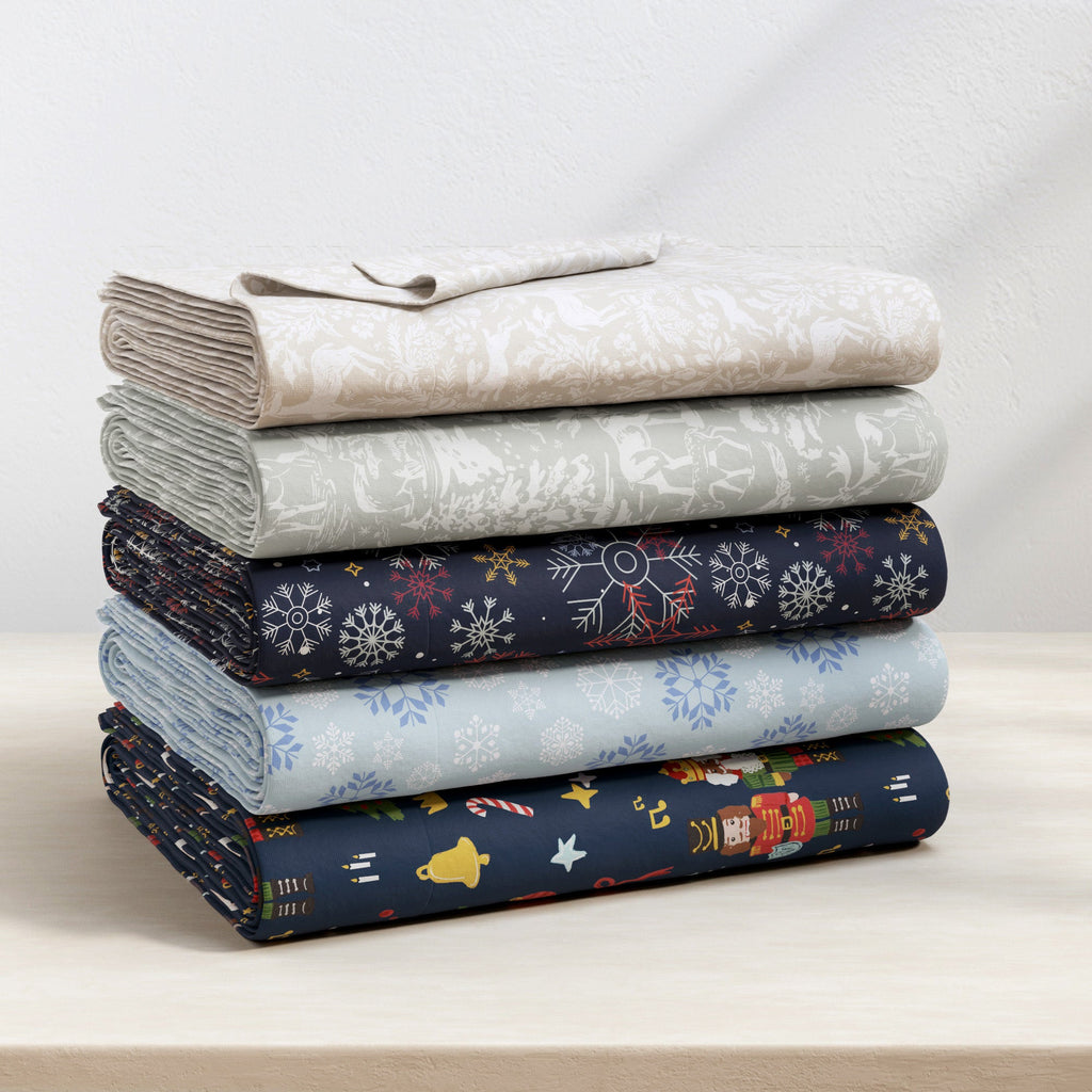 Turkish Cotton Flannel Sheet Set - Elevated Holiday Collection