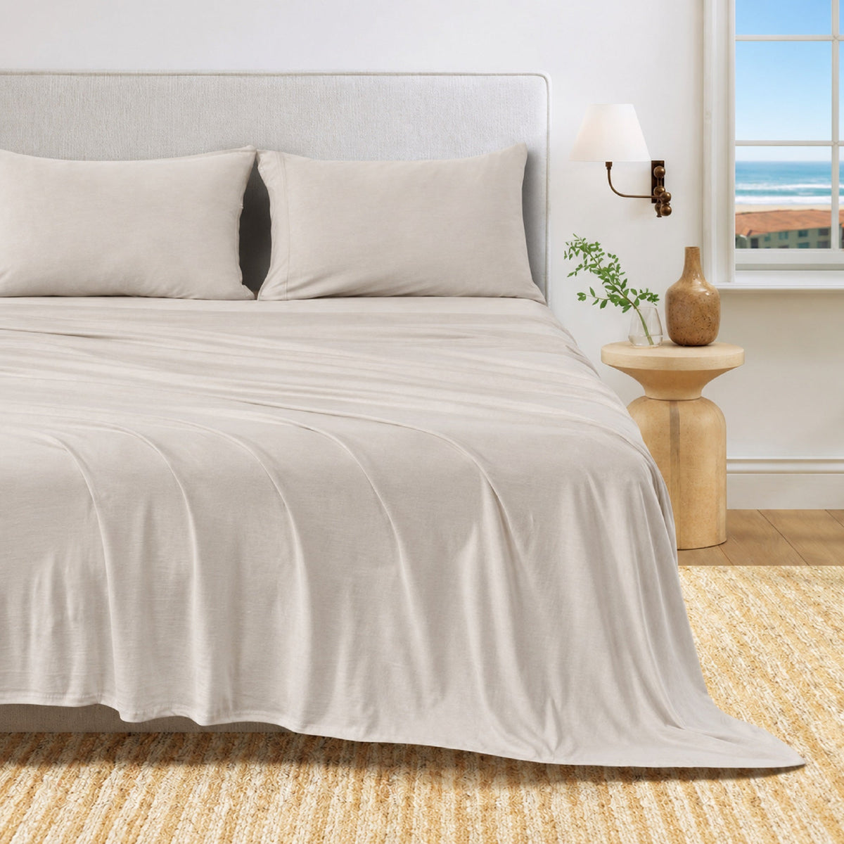 100% Organic Cotton Jersey Knit Sheets