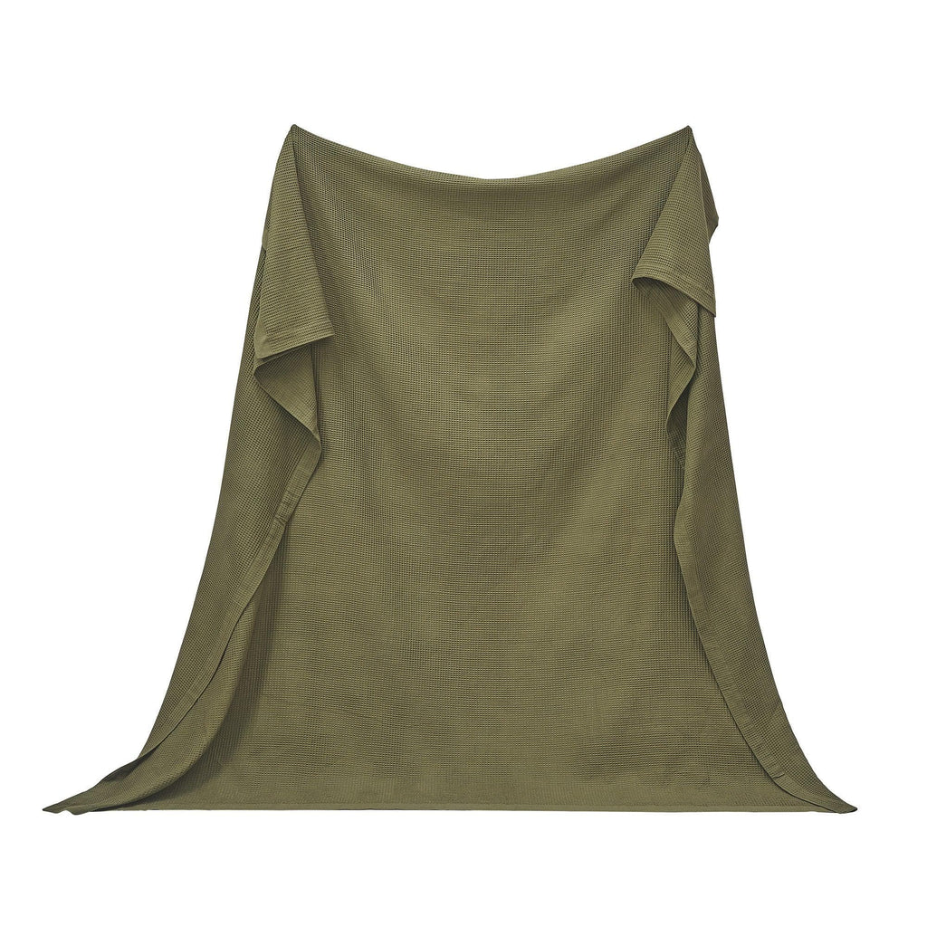 100% Cotton Small Waffle Weave Blanket - Hazel Collection