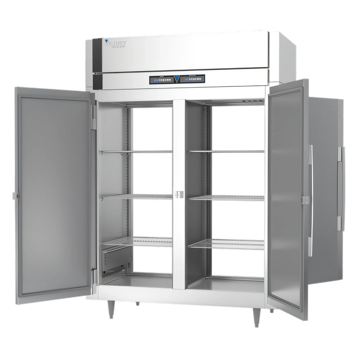 Victory Refrigeration UltraSpec™ HRSA-2D-S1-EW-PT-HC Extra-Wide Pass-Thru Dual-Temperature Warming Cabinet/Refrigerator, 2-Section