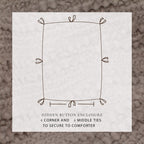 100% Cotton Honeycomb Waffle Duvet Set - Mattea Collection