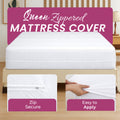 White mattress encasement