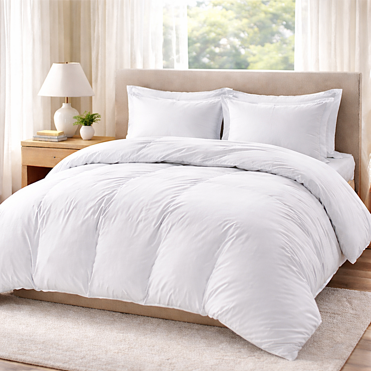 White duvet cover set