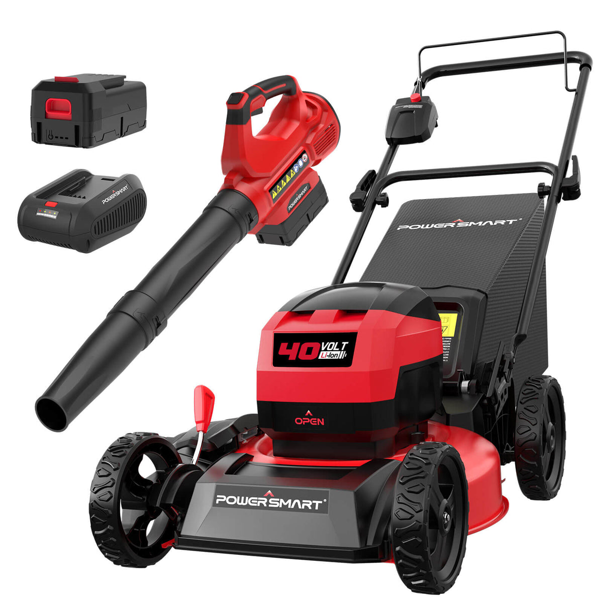40V 17'' Cordless Lawn Mower & 40V Leaf Blower Combo Kit MB2480C