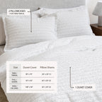 100% Cotton Honeycomb Waffle Duvet Set - Mattea Collection