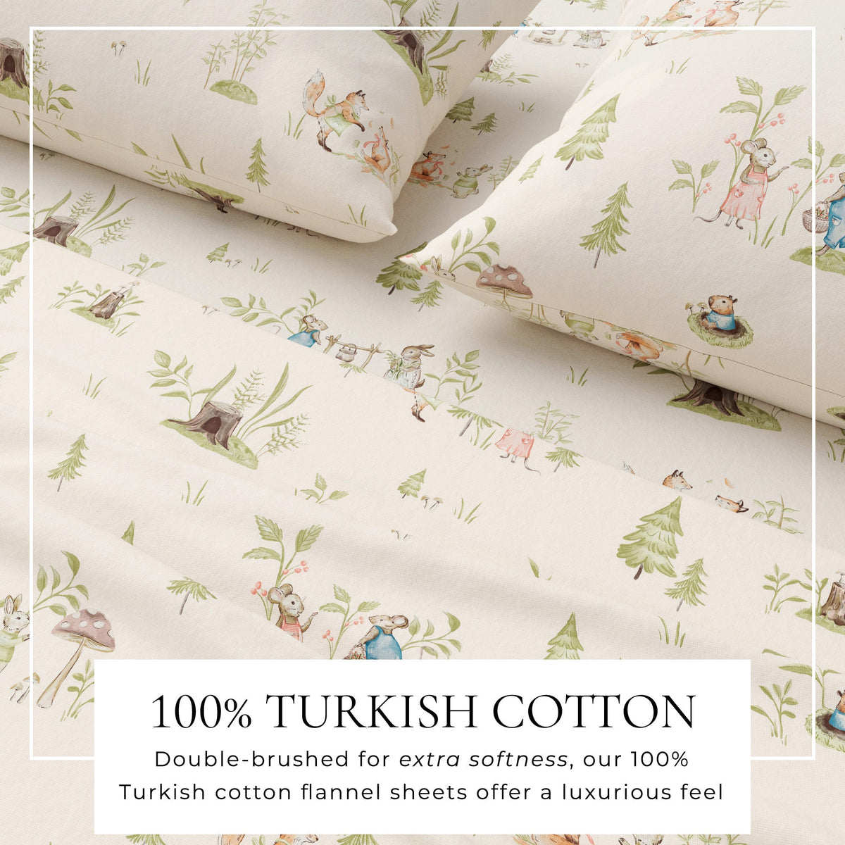 Turkish Cotton Flannel Sheet Set - Kids' Christmas Collection