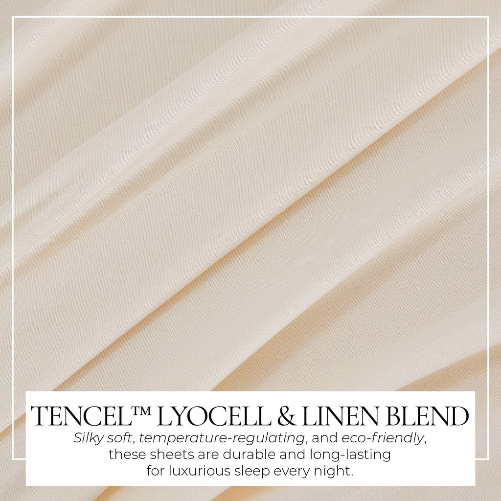 TENCEL™ Lyocell & Linen Blend Sheet Set - Magdalena Collection