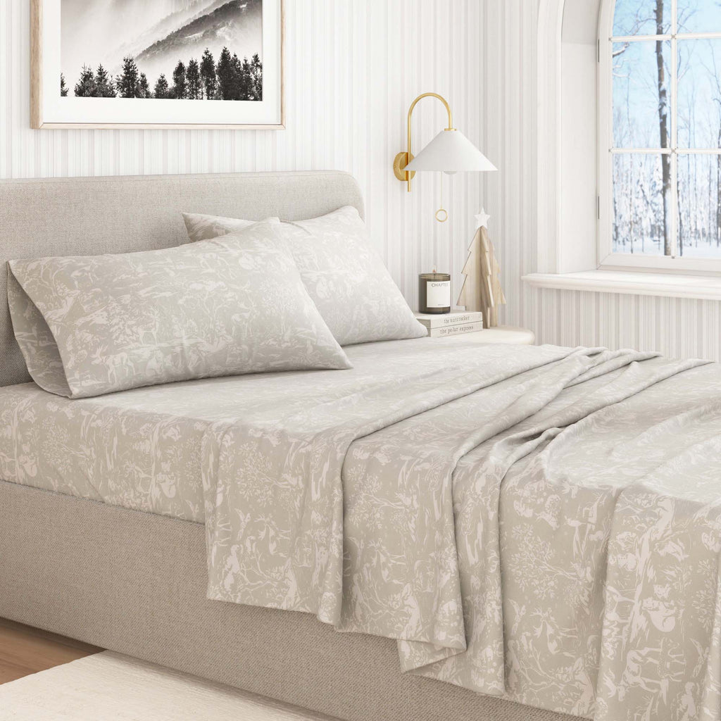 Turkish Cotton Flannel Sheet Set - Elevated Holiday Collection