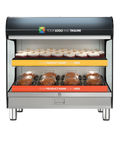 Alto-Shaam Halo Heat HSM-36/2S/T 36-Inch Countertop Self-Service Heated Shelf Merchandiser, 2 Shelves, LED Lighting, Thermostatic Controls